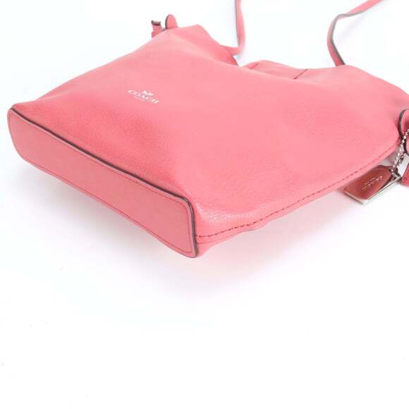 Coach F58661 Leather Shoulder Bag Crossbody Pink Women's - Picture 5 of 8